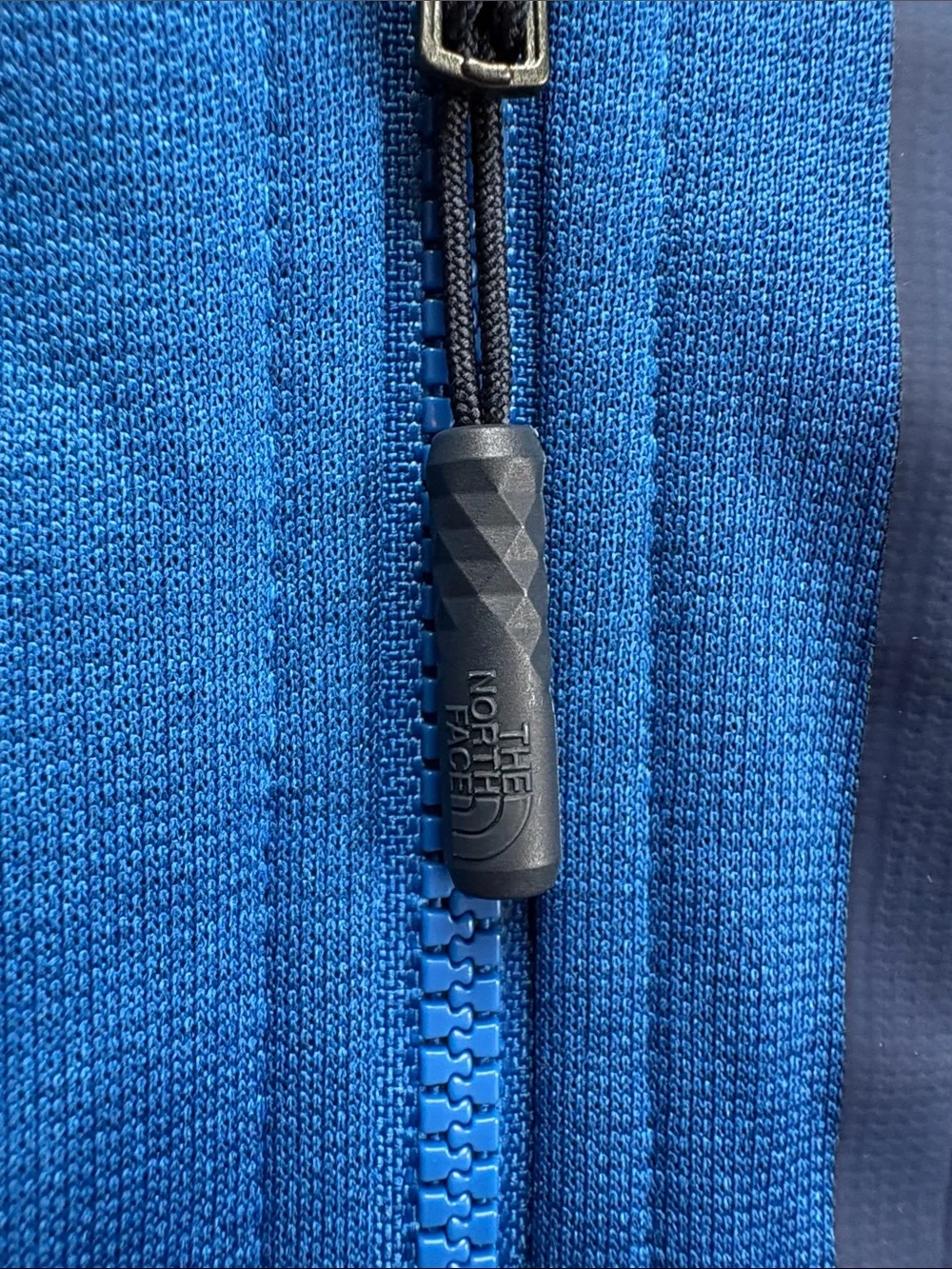 North Face Canyonlands Hooded Fleece Jacket Royal & Navy Blue Mens Medium